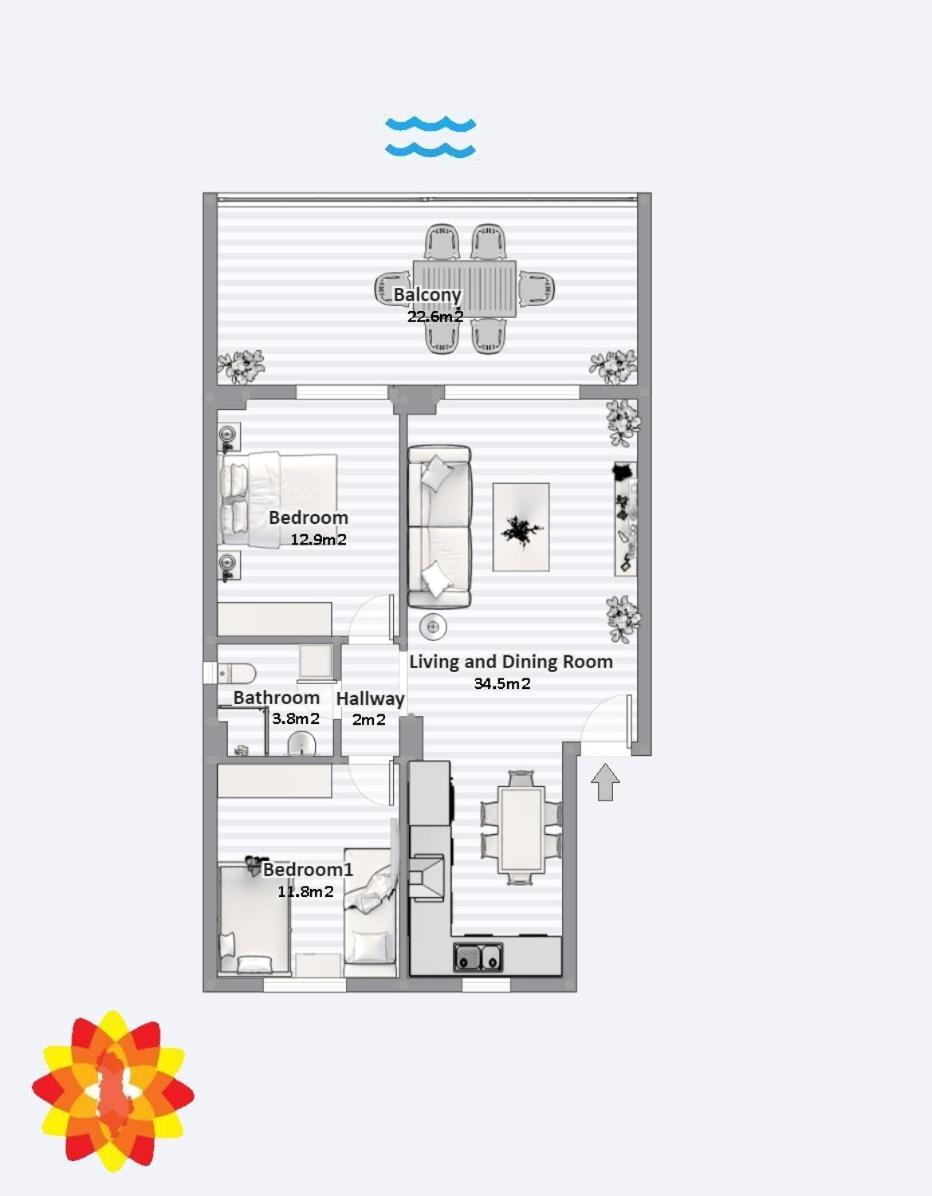 Veranda Sea View Apartment Saranda Zewnętrze zdjęcie